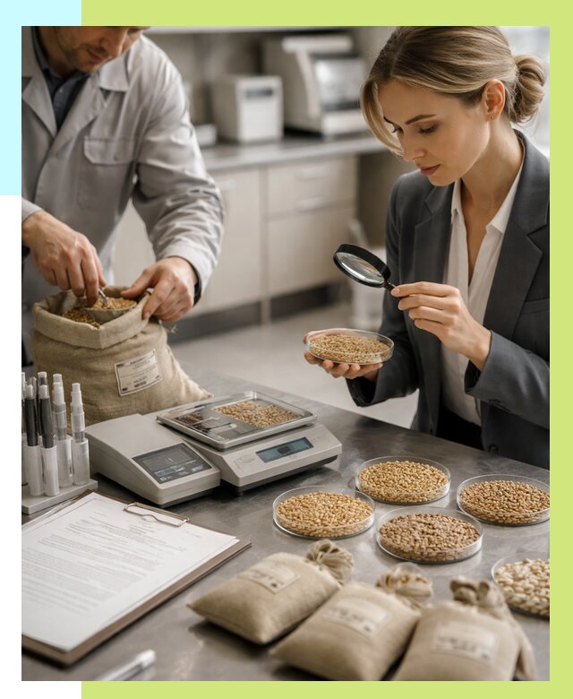 Сертификация зерна в Северске по цене от 15593 р. | Алешин-Свк