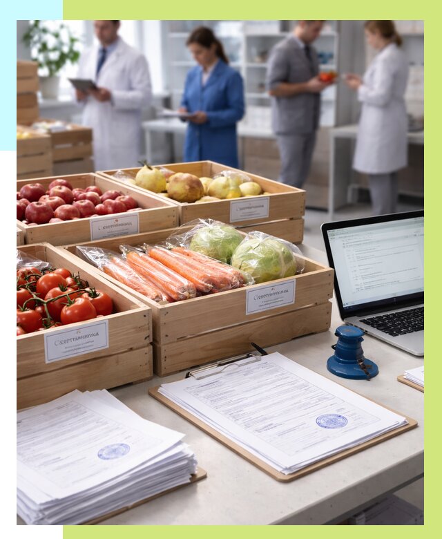 Сертификация овощей и фруктов в Северске от 8836 р. | Алешин-Свк