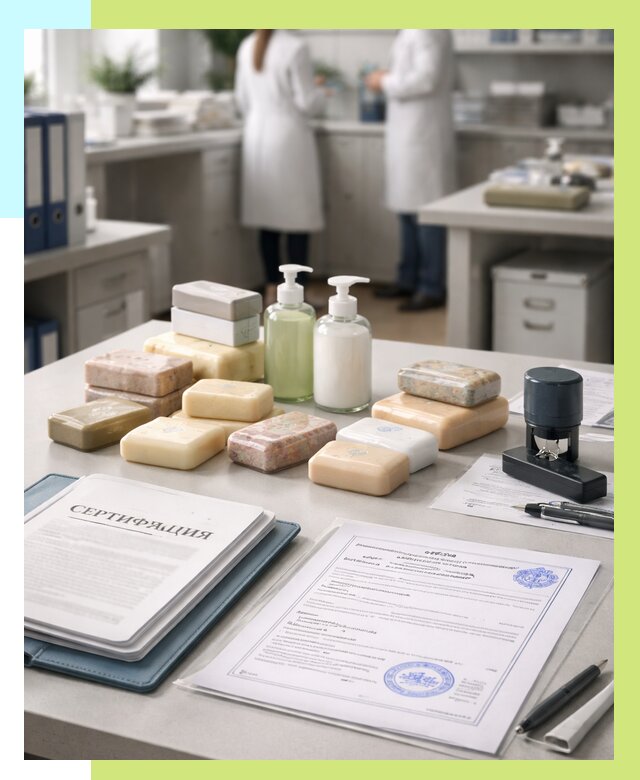 Сертификация мыла и сертификат на мыло в Северске от 12474 | Алешин-Свк