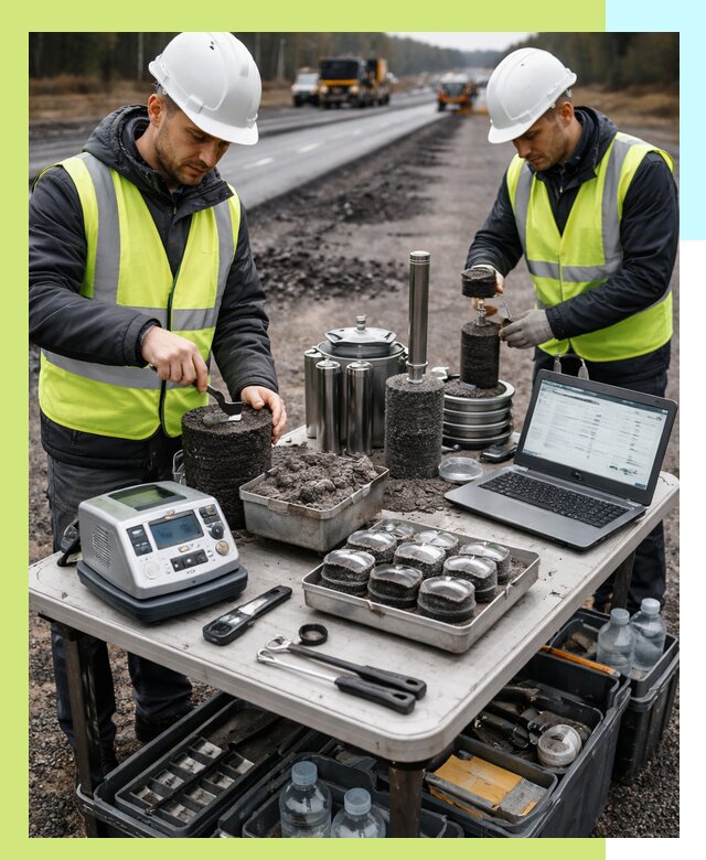 Сертификация асфальта: испытания и подтверждение в Северске