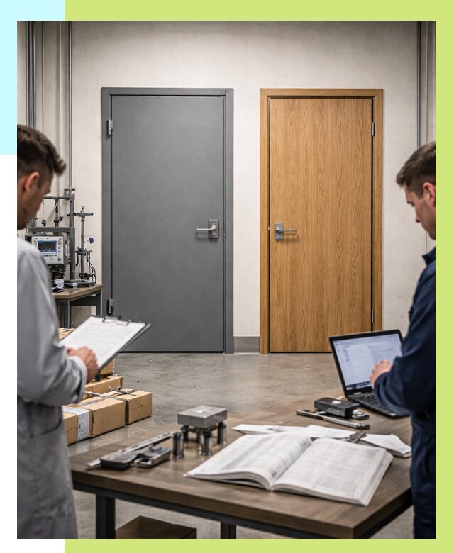 Сертификация дверей в Северске от 8316 р. под ключ | Алешин-Свк