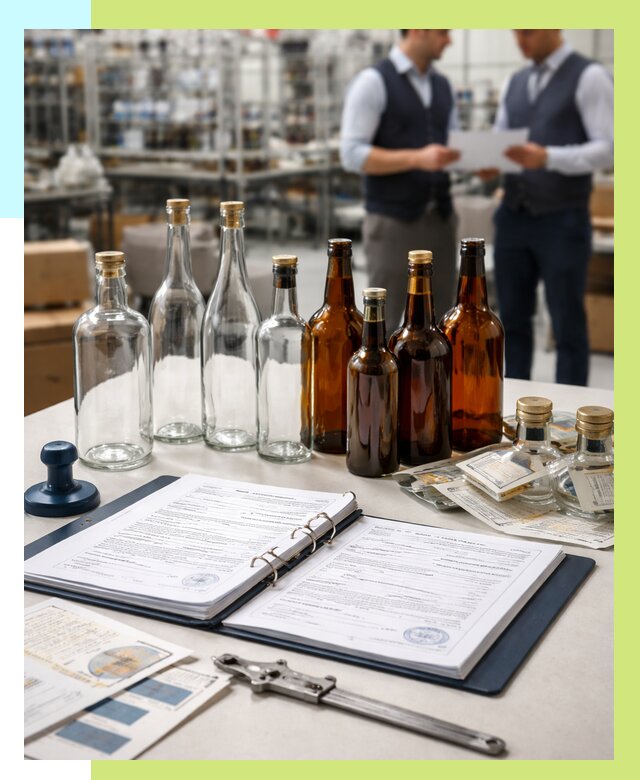 Сертификация стеклянных бутылок в Северске от 25988 р. | Алешин-Свк